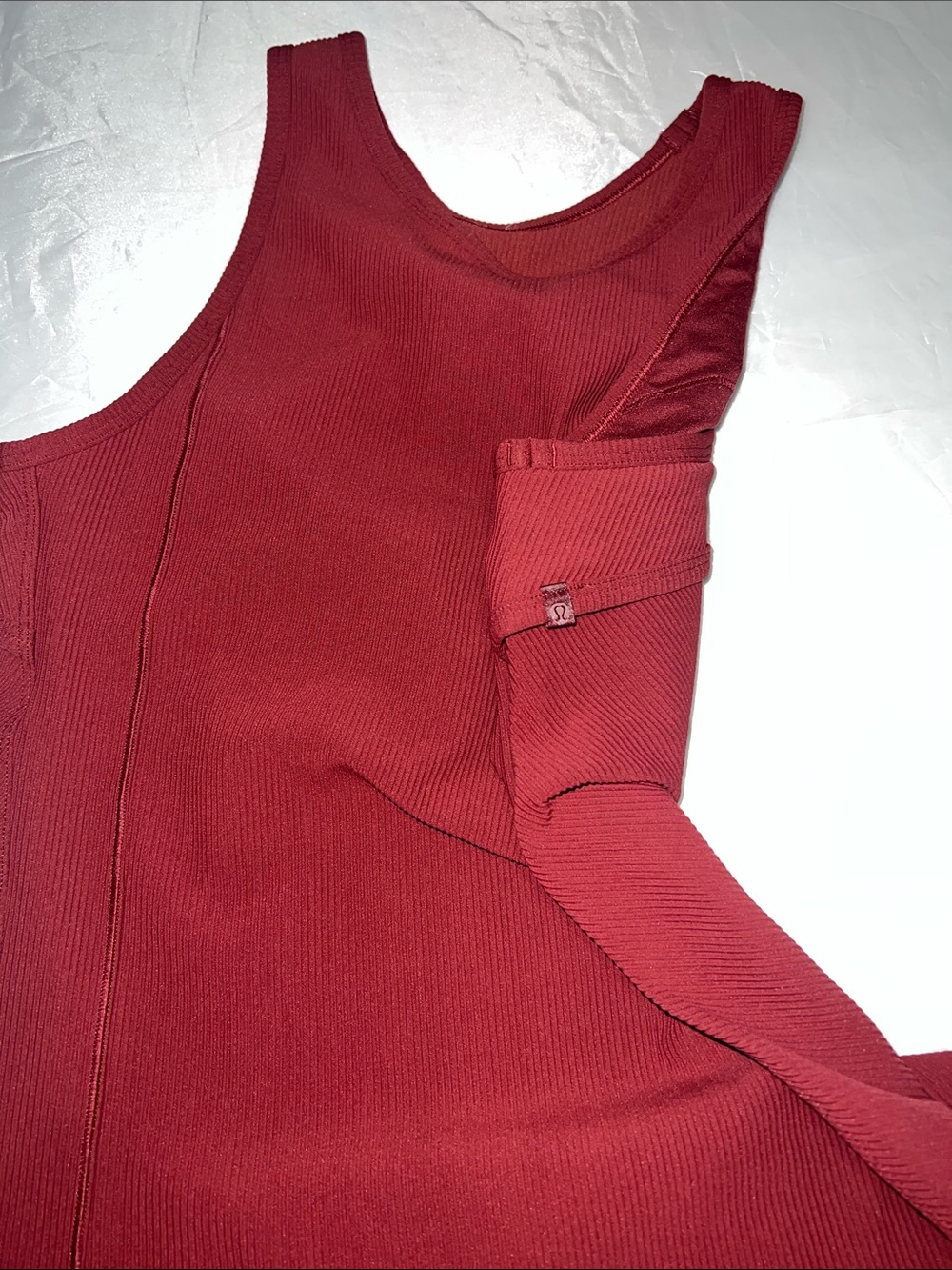 Lululemon Burgundy Ribbed Tank Dress